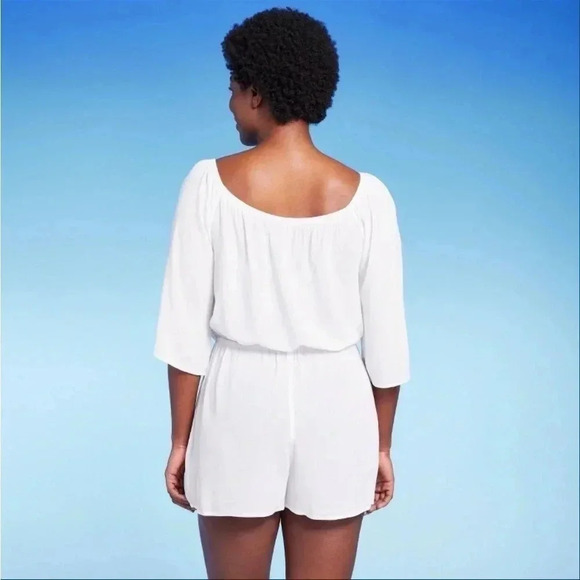 Kona Sol Women's Off the Shoulder Cover Up
Romper - White XL - Picture 2 of 9